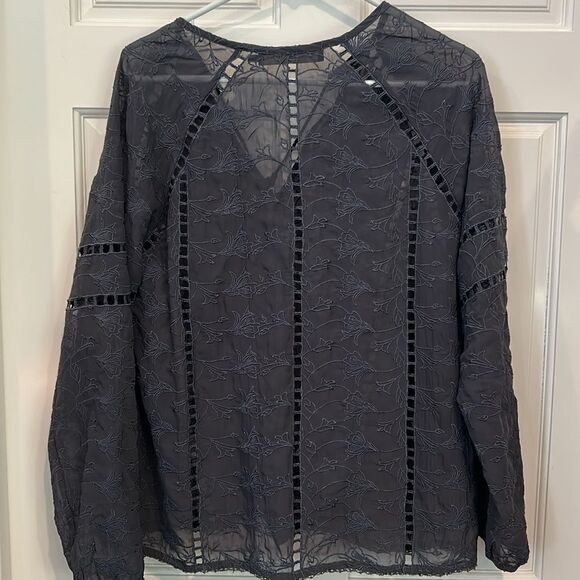 House of Harlow 1960 x  revolve top gray lace, cut out size oversized small - Picture 5 of 7